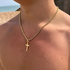 collier croix en or