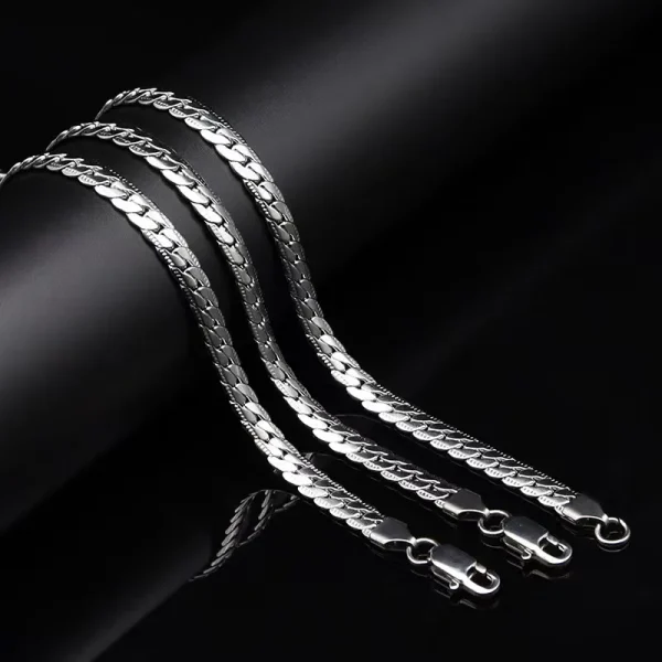 collier argent ras de cou