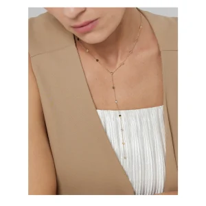 collier en Y acier argenté