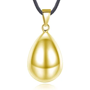 collier femme enceinte pendentif goutte doré