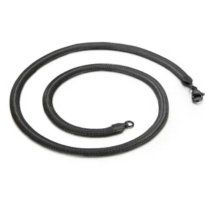 chaîne acier noire élégante