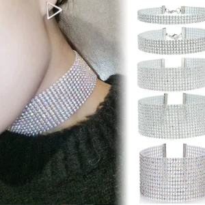 collier ras du cou diamanté