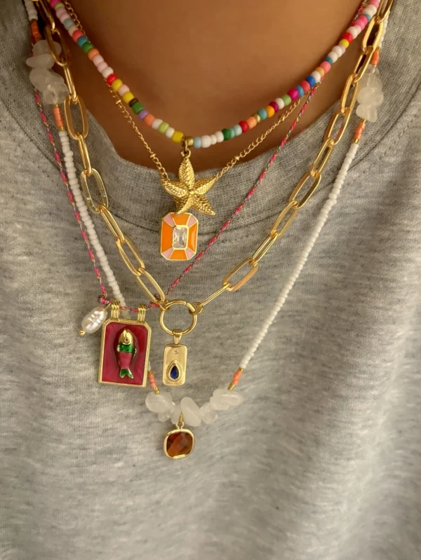 collier femme style ethnique