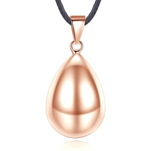 collier femme enceinte pendentif goutte rose