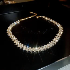 collier femme diamanté
