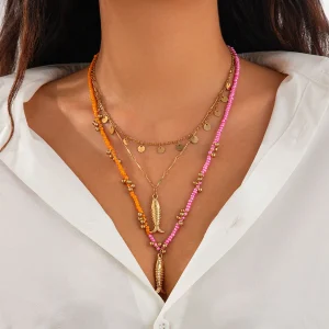 Mon collier femme bohémien