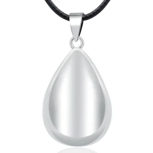collier femme enceinte pendentif goutte argenté