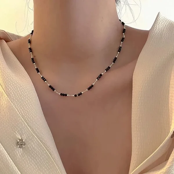 collier fantaisie argenté